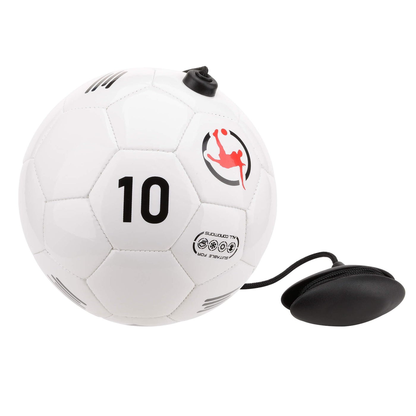 Juggle Pro Soccer Kick Trainer - Registra No.10, Size 2 - Ideal for Soccer Ball Kick Training Solo or Group